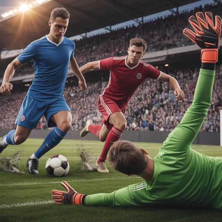 Sports betting interface with football match